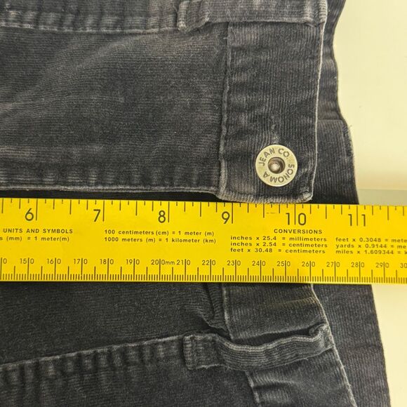 Sonoma Y2K Black Bareback Corduroy Pants 8 - Picture 9 of 9